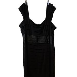 Jones New York Woman black flattering band dress 20W